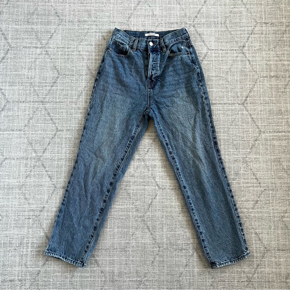 PacSun Pacific Sunwear Women’s Blue High Rise Straight Denim Jeans